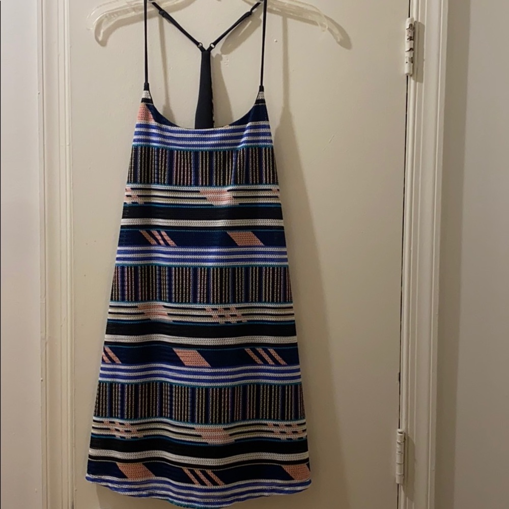 Multi color pattern Halter dress